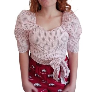 HERS AND MINE WRAP AROUND TOP